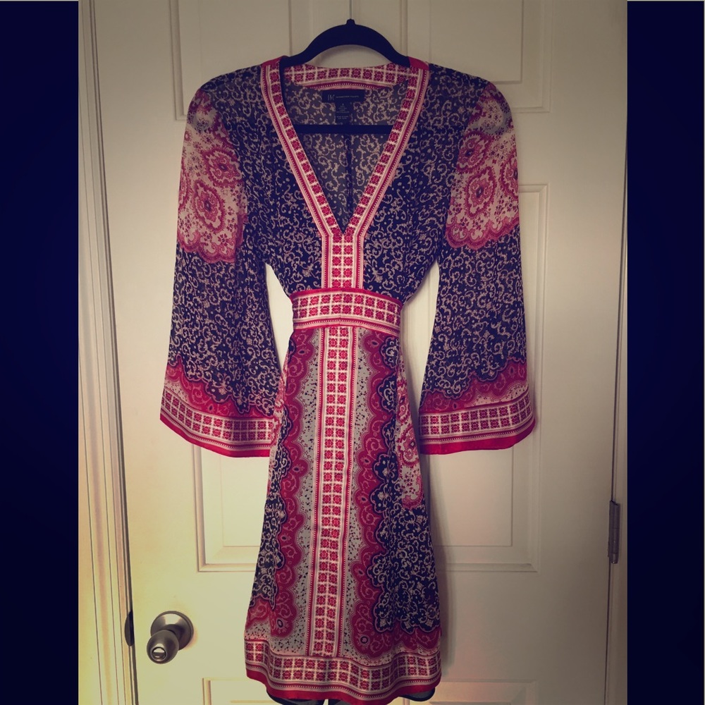 100 % Silk sheer and flowy boho top from I.N.C.